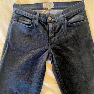 Current/Elliott 10.15.95 Soft black stretch skinny jeans